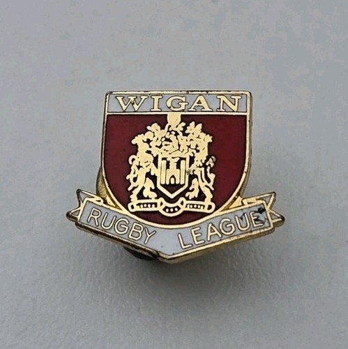 Wigan rugby league vintage pin - vintage,