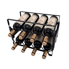 Wine Rack Metal Holds 8