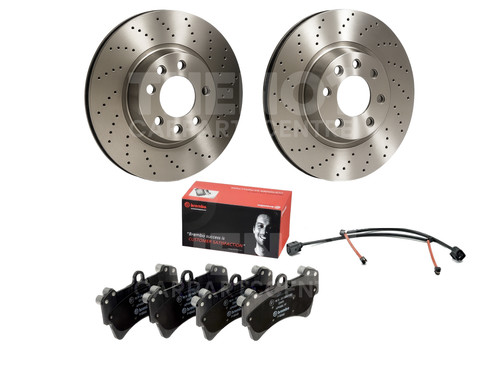 Front drilled brake - front,