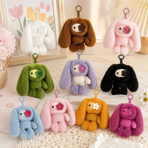 Cute rabbit plush - rabbit, keychain