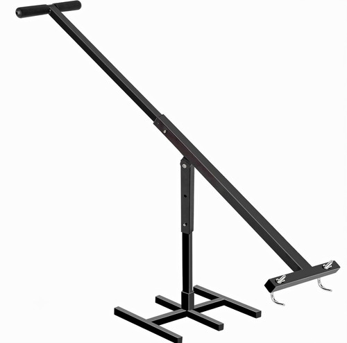 Black metal microphone stand - black,