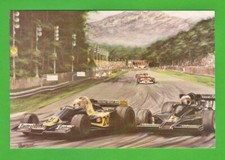 MA Arts F1 Postcard - APC11. Mario Andretti & Jody Scheckter - Monza 1976