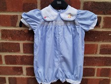 Vintage Michael De Leon Blue Jumpsuit Age 3 Months 