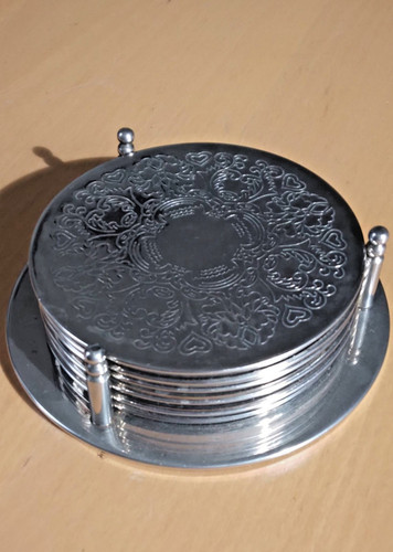 Vintage engraved silver plated - engraved,