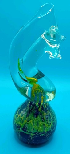 Mdina glass paperweight sea - mdina,