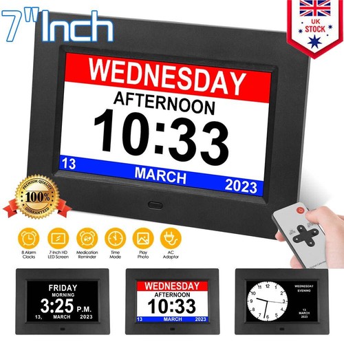 Dementia digital clock with - clock,