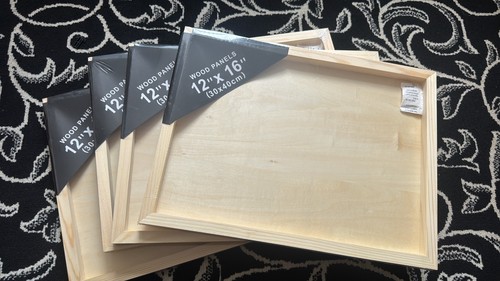Set unfinished wood - of, 4