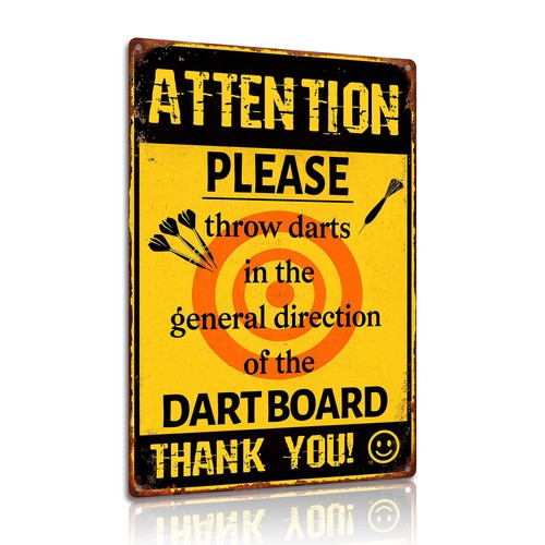 Funny aluminum metal - sign, –