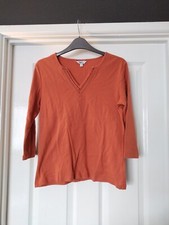 M And Co Ladies Orange 3/4