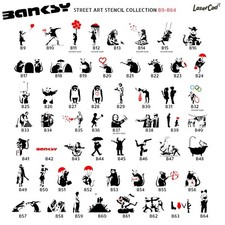 Stencils BANKSY (B9-B64) in A5