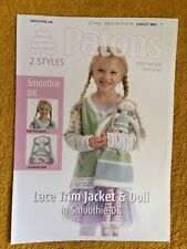 Patons Pattern Book 3861  Patons Lace Trim Jacket & Jasmine Doll  Smoothie DK