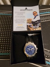 jacques lemans chronograph watch 10 ATM new no tags