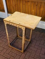 METAL FRAMED WORKTOP WITH WOODEN TOP