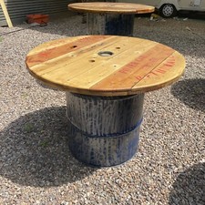 Repurposed Barrel Reclaimed Wood outdoor table