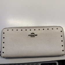 COACH White Leather Long