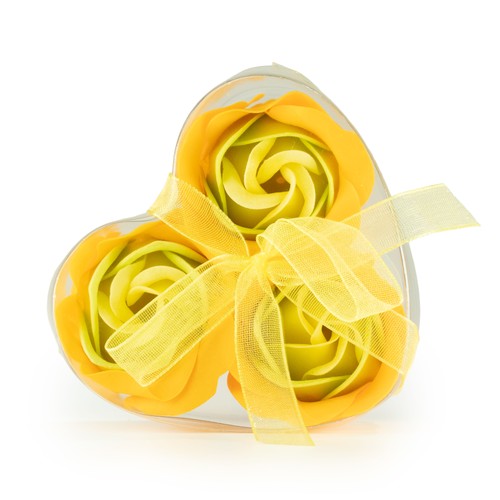 Set soap flower heart - set,