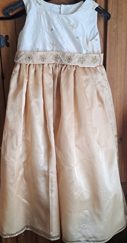 Peach ivory dress - peach, &