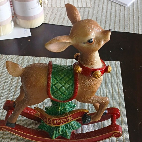 Christmas reindeer rocking - christmas,