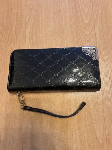 Black patent double - black,