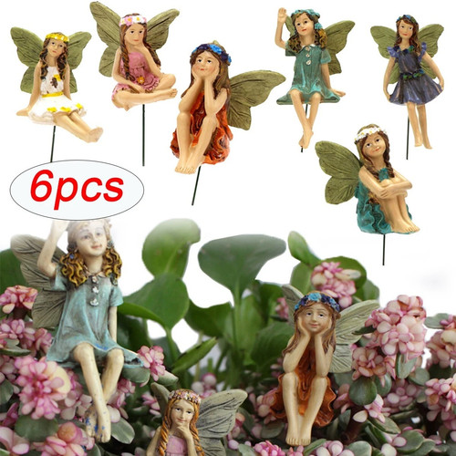 6pcs fairy garden miniature - 6pcs,