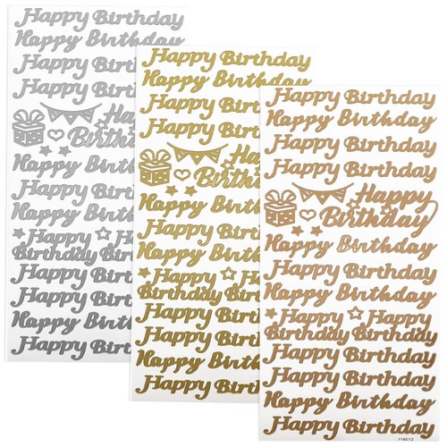 Happy birthday stickers - happy,