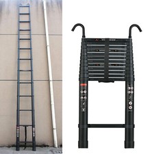 16.4ft Telescoping Ladder Tall 5m Ladder Folding Retractable Ladder with 2 Hooks