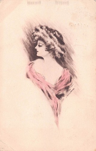 Postcard gibson girl - -,