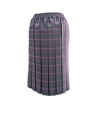 Ladies tartan box pleated - tartan,