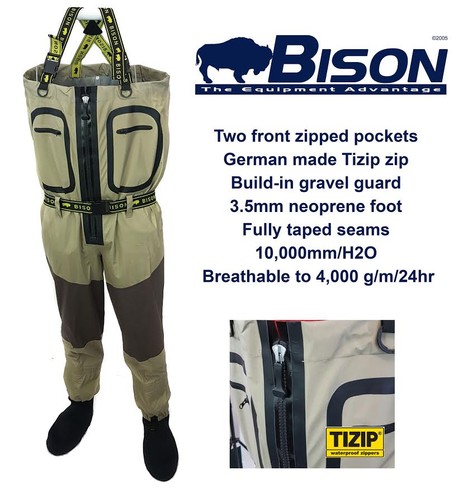 Bison zip front - zip, breathable