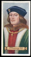 Tobacco Card, Carreras, KINGS & QUEENS OF ENGLAND, 1935, Henry VII, #22
