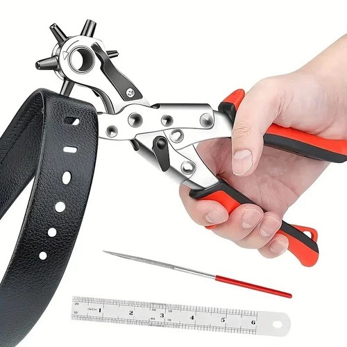 Leather hole punch - hole, plier