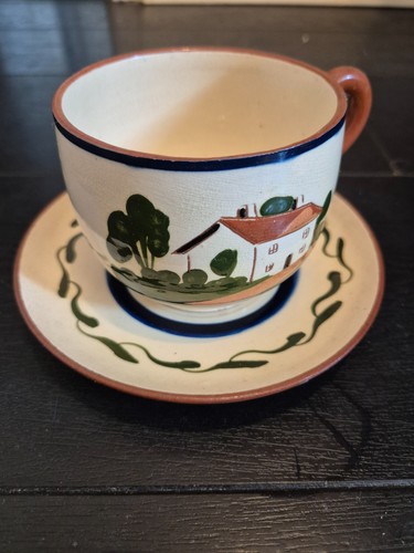 Antique moto cup saucer - antique,