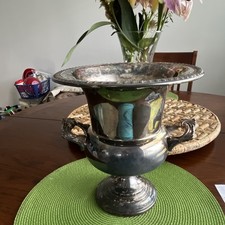 Antique Silver-Plated Vase Urn