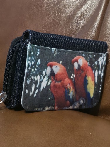 Scarlet macaw parrot - scarlet, purse