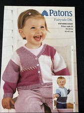Patons Fairytale DK Knitting Pattern Sweater And Cardigan 02848