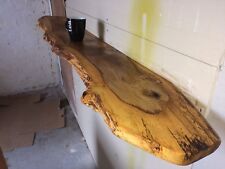 solid Rustic oak floating shelf,live Edge,chunky Fire Place Mantle Piece.anysize
