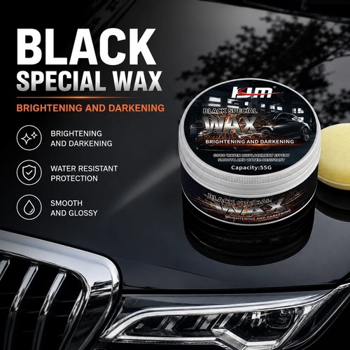 Black car wax professional - black,