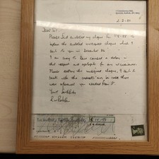 Sir Bobby Robson Hand Written