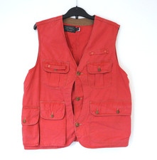 Polo Ralph Lauren Country Outdoor Utility Vest Men’s Large Coral Canvas Fishing