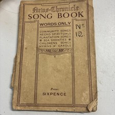 News Chronicle Song Book Words Only Community Songs Vintage