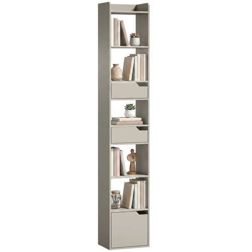 Homcom bookcase tall narrow - tall,