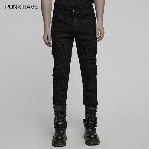 Punk rave men black - men, gothic
