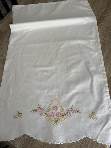 Vintage embroidered flower - embroidered, 'flower