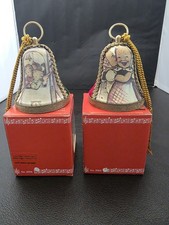 Music Box Bells (2) 4" Red