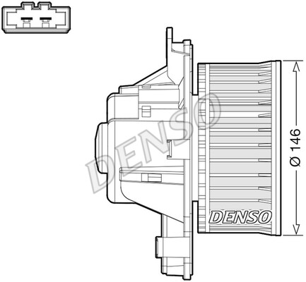 Interior blower denso - blower,