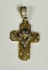 14ct 585 Gold Two Tone Pendant