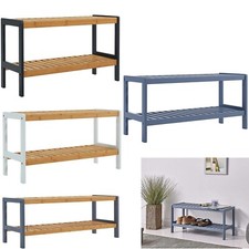 NEW 2 TIER NATURAL WOODEN