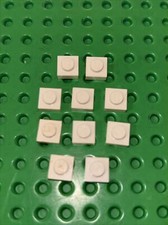 LEGO plate 1x1 in White Pack of 10 / PN 3024 Movie Star Wars Creator Town City