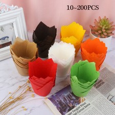 10-200X Kitchen Cupcake Wrapper Baking Liners Muffin Cup Case Cake Paper Decor