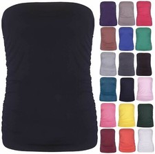 Womens Plain Strapless